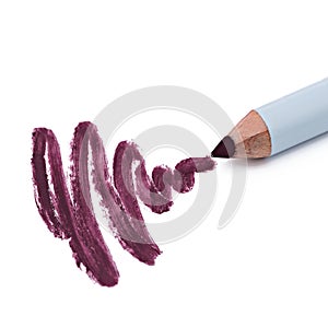 Eyeliner, eye contour, on white background