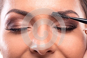 Eyeliner, eyelids, lips, and eyebrows areas done with permanent