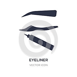 eyeliner icon on white background. Simple element illustration from Beauty concept