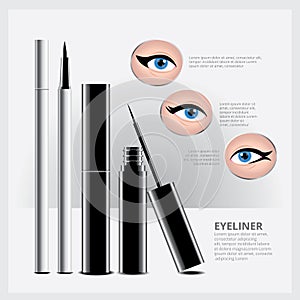 Eyeliner Packaging with Types of Eye Makeup