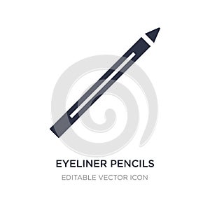 eyeliner pencils icon on white background. Simple element illustration from Fashion concept