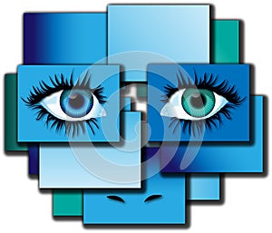 Eyes abstract