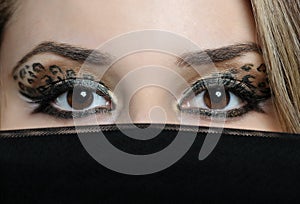 Eyes of beautiful eastern woman