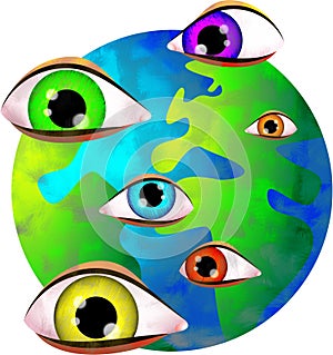 The eyes of the Lord photo