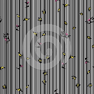 Eyes of wild cats stripe background