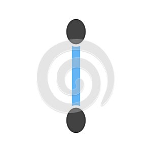 Eyeshade applicator icon vector image. photo