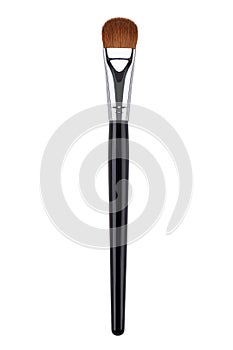 Eyeshadow makeup brush. Isolated. White background