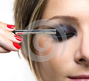 Eyeshadows. Eye shadow brush