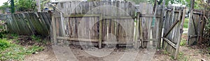 Eyesore Ramshackle Fence in Alley