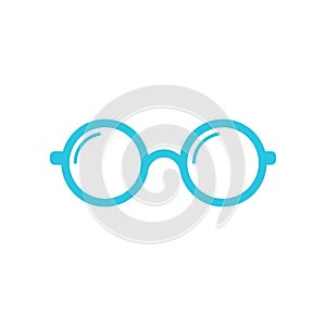 Eyewear icon. Optical glasses. Isolated on white background.