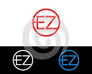 EZ circle Shape Letter logo Design