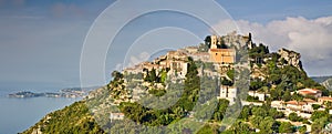 Eze hilltop village on the Cote d'Azur photo