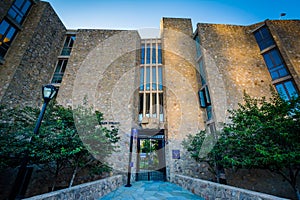 The Ezra Stiles College Building, at Yale University, in New Haven, Connecticut.