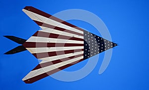 F-117A Stealth with American Flag
