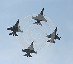 F-16 jet fighters