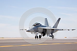 F-18 Hornet taxiing