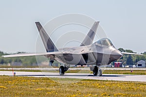 F-22 Raptor taxiing