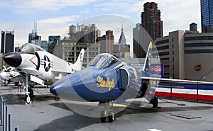 F-3 and F-11 jets on USS Intrepid