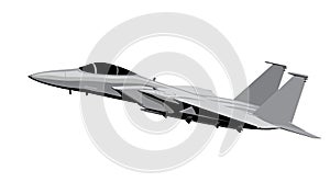 F-15C Eagle supersonic fighter jet.
