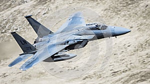 F15 c Grim Reaper in flight 493rd USAF retires March 2022 military jet aircraft