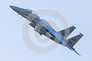 F-15E Strike Eagle departs RAF Lakenheath photo