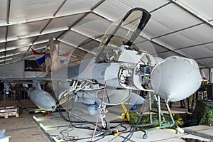 F-16 hangar