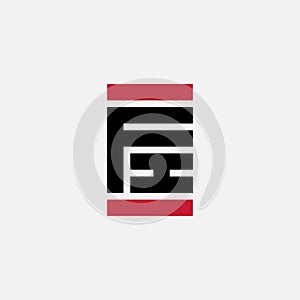 F and I - initials or logo. FI - Vector design element or icon. IF - Initials, monogram or logotype