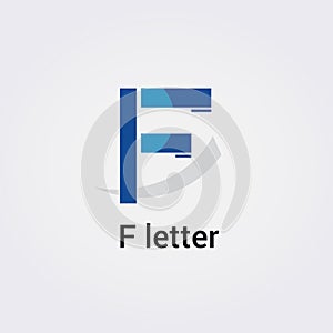 F Letter Icon Design Single Isolated Logo Design Brand Corporate Identity