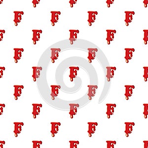 F letter isolated on white background