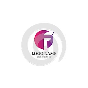 F Letter logo business template