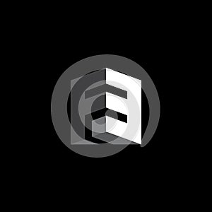 F and 3 - monogram or logotype. F3 - initials or logo. Vector design element or 3d icon