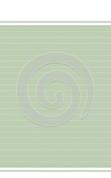 Notepad notebook page paper blank green color empty document list write space memo vector background