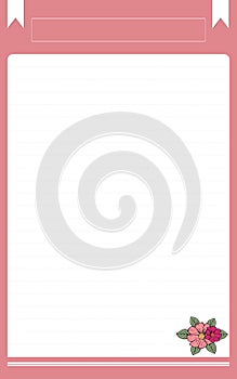 Notepad notebook page paper blank sticky notes color empty document list write space memo background