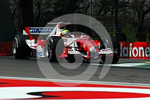 22 April 2005, San Marino Grand Prix of Formula One. Ralph Schumacher drive Toyota F1 during Qualyfing session on Imola Circuit