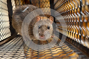 f rat trapped in the iron cage