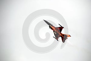 F-16 in the sky