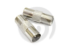 F type television connector adapter