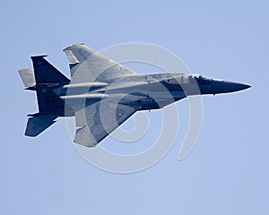 F15 Jet fighter in flight