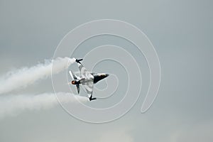 F16 fighter plane in action