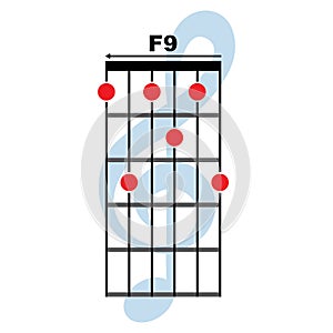 F9 guitar chord icon