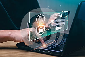 2FA authentication concept two-factor authentication.