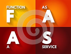 FAAS - Function As A Service is a cloud computing service that makes it easier for cloud application developers to run and manage