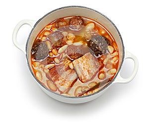 Fabada asturiana, spanish white bean stew