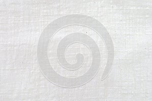 Fabric backdrop White linen canvas crumpled natural cotton fabric Natural linen top view  background  Organic Eco textiles White