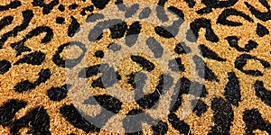 Fabric background texture, leopard print, slight 3D scaling