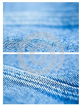 Fabric backgrounds. Jeans set