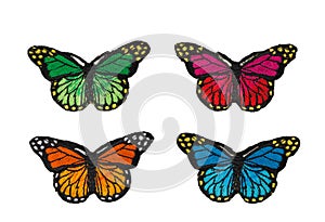 Fabric butterflies