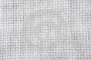 Fabric canvas for cross stitch crafts. Texture of cotton fabric