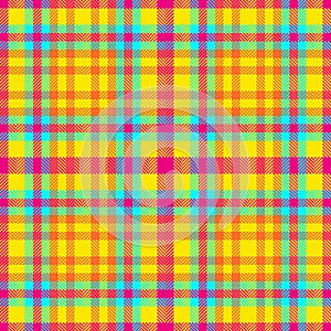 Fabric check background of textile seamless plaid with a pattern texture tartan vector
