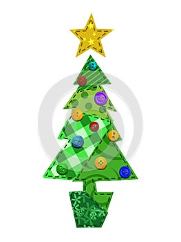 Fabric Christmas Tree